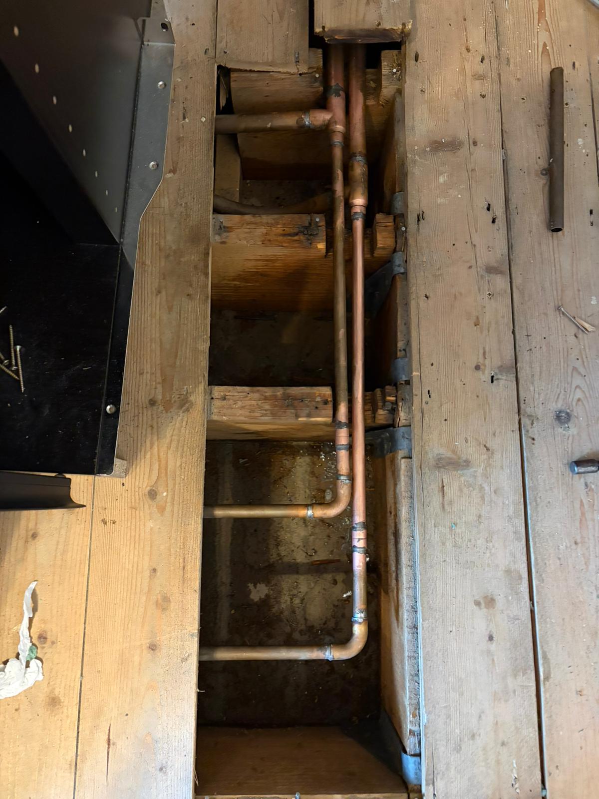 Pipe Repair After Nail