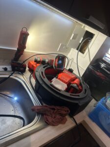 Blocked flats pipe cleaning and CCTV inspection