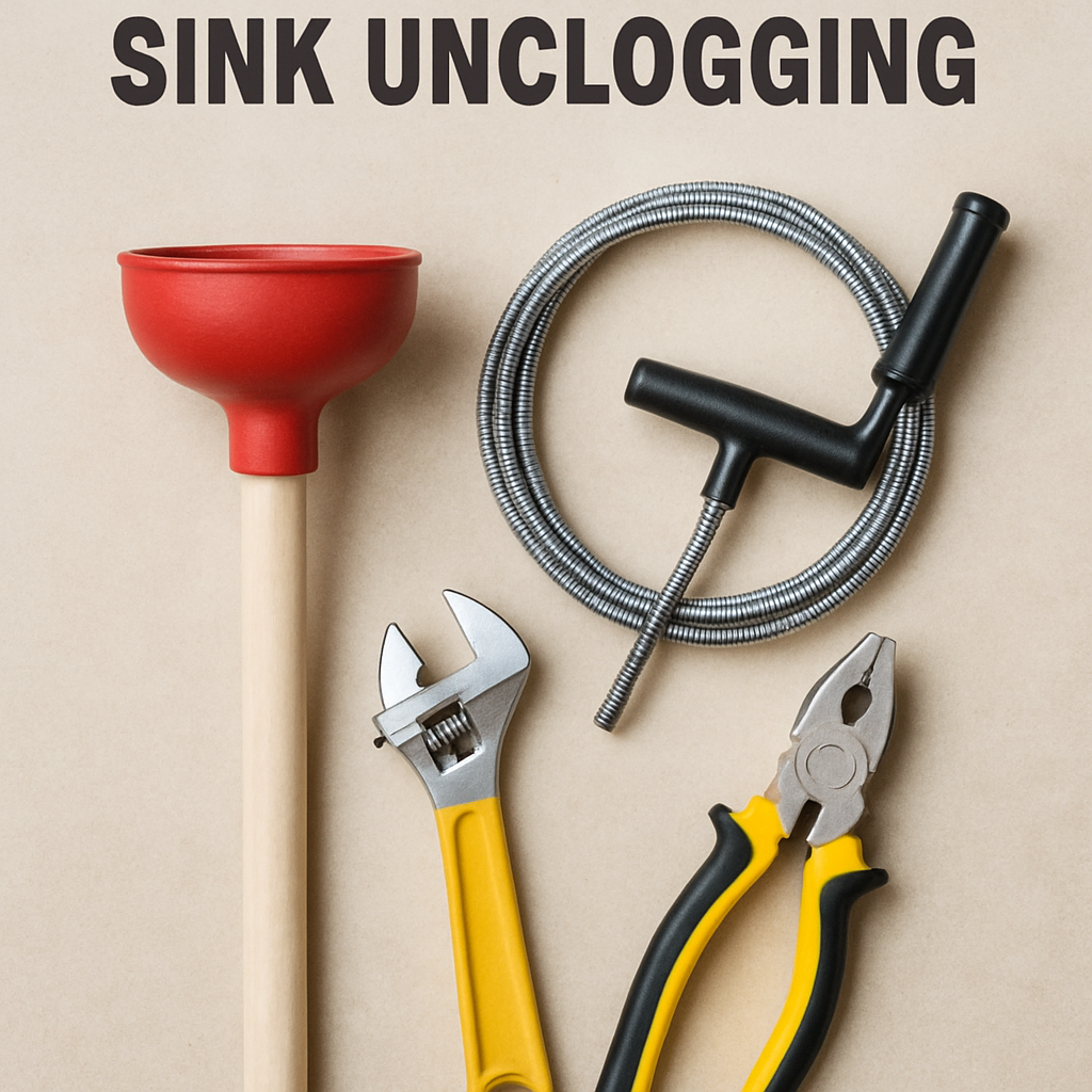 Essential tools for sink unclogging