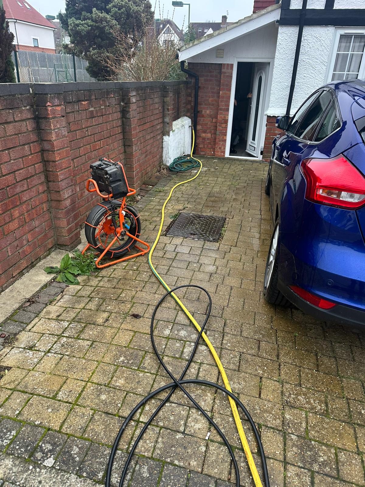 high jet pressure to unblock drain