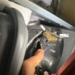 leaking boiler flow hose replacement