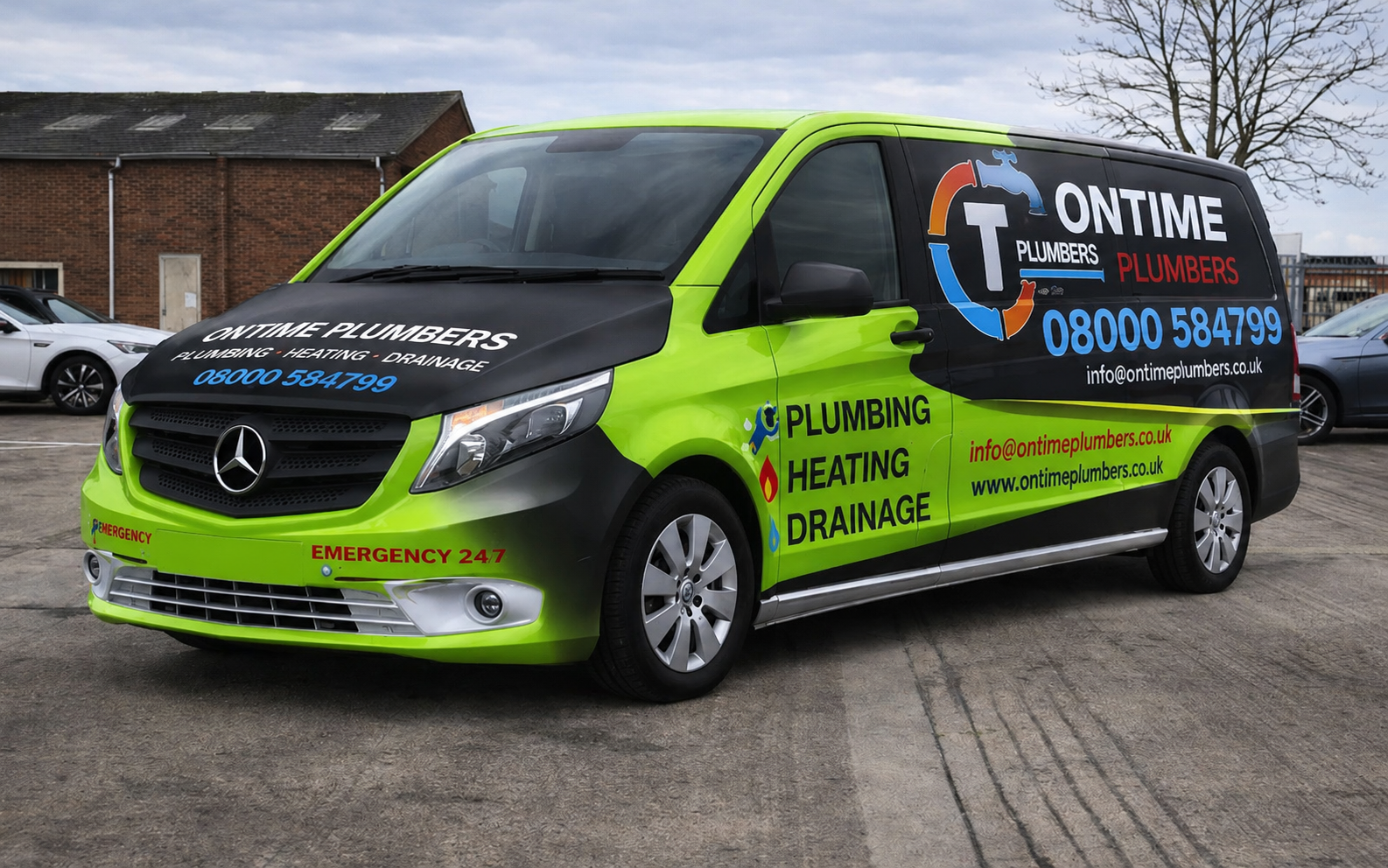 OnTime Plumbers Local St Albans Drainage Van