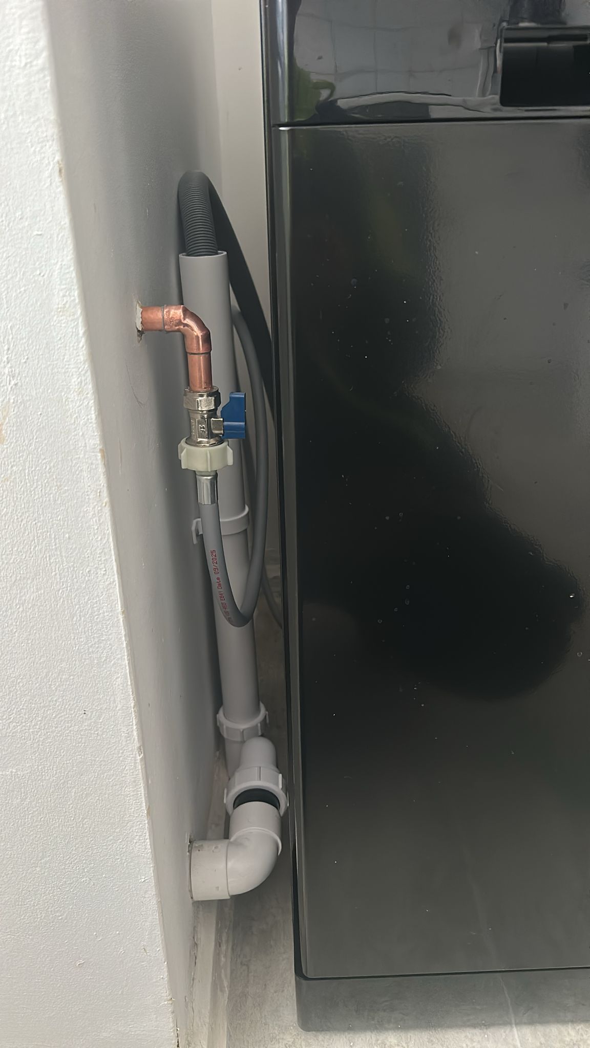 Professional dishwasher installation